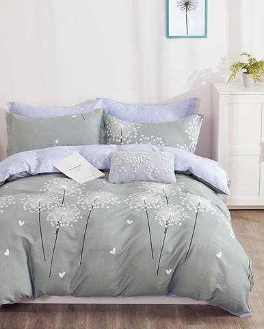 Bavlnená saténová posteľná bielizeň ALBS-01190B/3 160x200