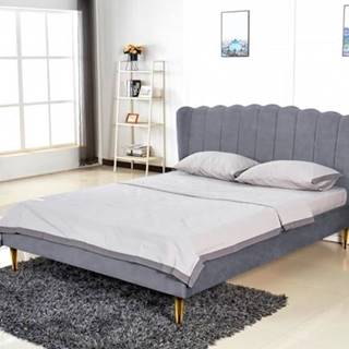 OKAY nábytok Čalúnená posteľ Florence 160x200, sivá, vrátane roštu, značky OKAY nábytok