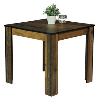 Sconto Jedálenský stôl ERIKA T staré drevo/čierna, značky Sconto