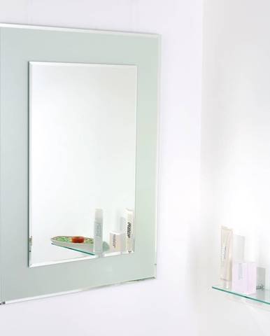 Zrkadlo s fazetou Amirro Snowqueen 60x80 cm šedá