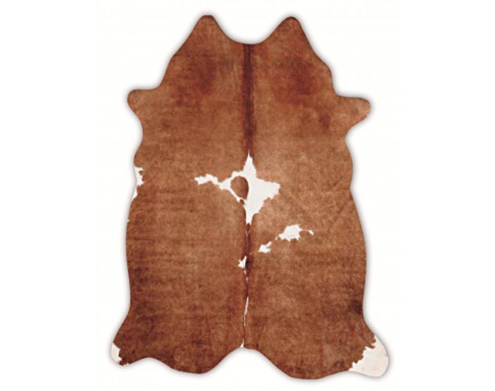 ASKO - NÁBYTOK Imitácia kravskej kože hnedá, 120x150 cm, značky ASKO - NÁBYTOK