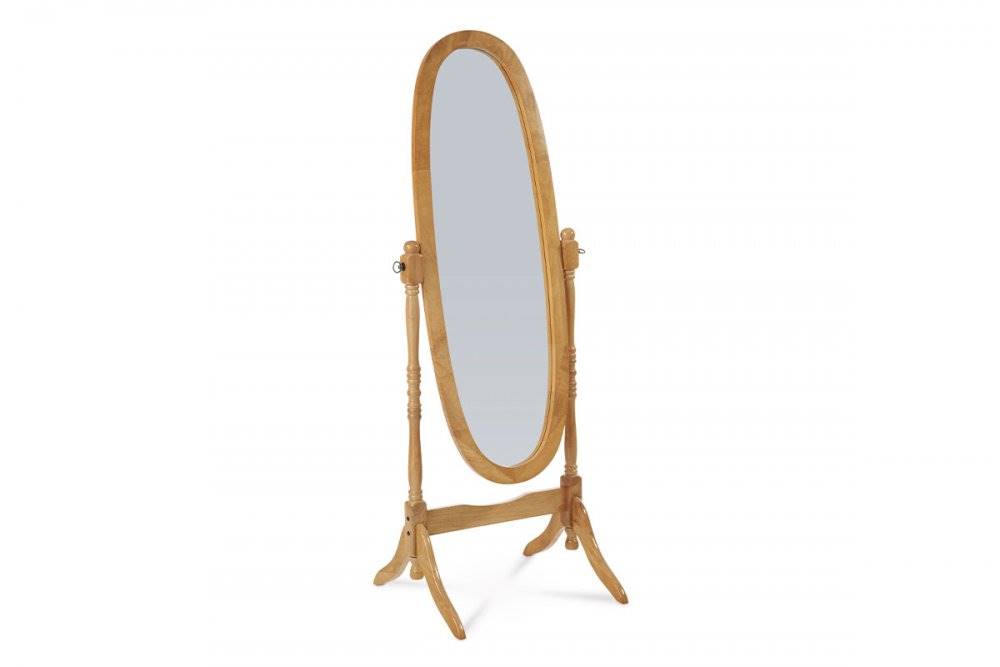 AUTRONIC  20124 OAK Zrkadlo stojací v. 151 cm, konštrukcia z masívneho kaučukovníka, morenie dub, značky AUTRONIC