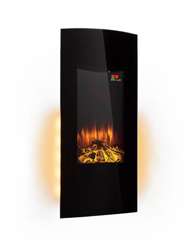 Klarstein Lamington, elektrický krb, 2000 W, LED plameň, teplovzdušný ohrievač, časovač, osvetlenie