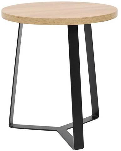 Konferenčný stolík Madox 45x50 Prirodzené /kov