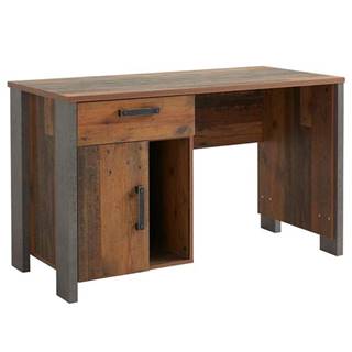 Sconto Písací stôl CLIF staré drevo/betón, značky Sconto
