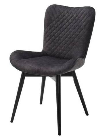 Jedálenská stolička SARANDER buk čierna/antracitová