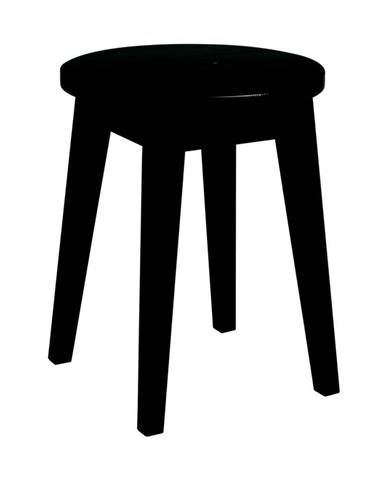 Čierna nízka dubová stolička Rowico Frigg