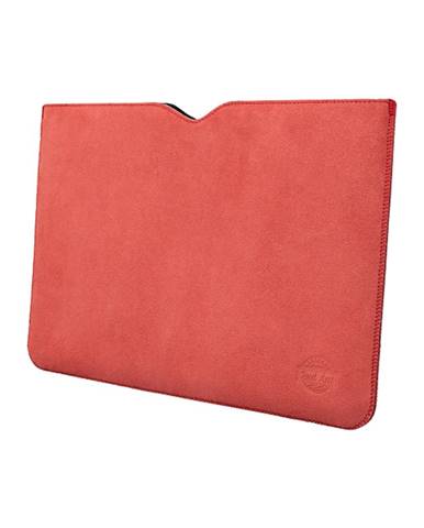 Ochranné puzdro na notebook z brúsenej kože Spring červené MacBook Pro 14