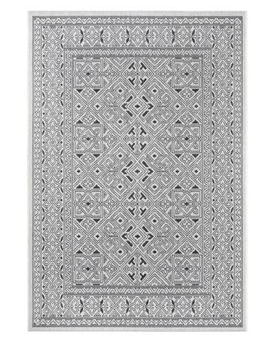 Čierno-béžový vonkajší koberec NORTHRUGS Cuadrado, 200 x 290 cm
