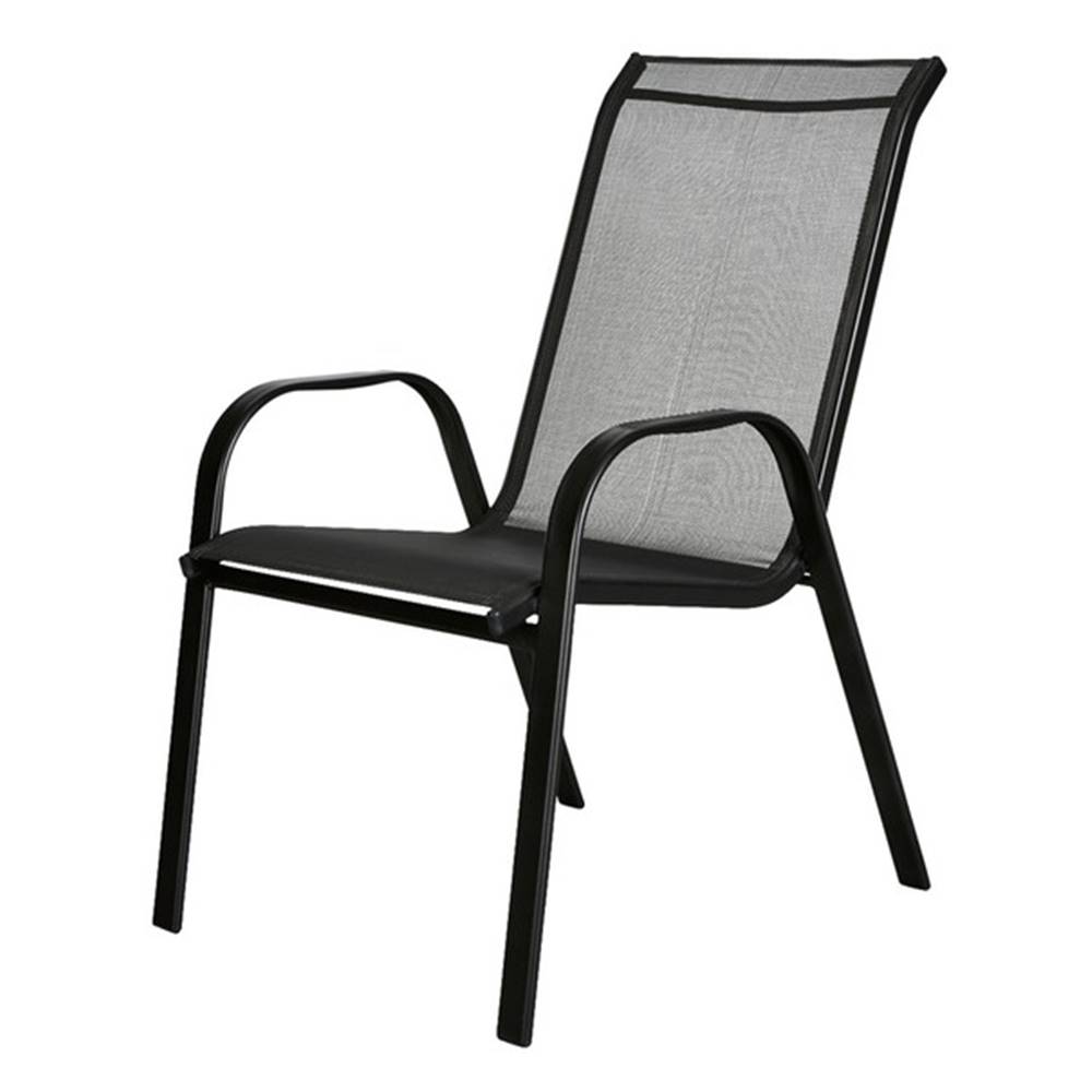 Sconto Záhradná stolička CORDOBA 1 antracit/čierna, značky Sconto