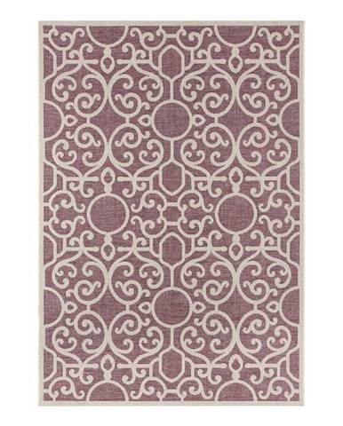 Fialovo-béžový vonkajší koberec NORTHRUGS Nebo, 140 x 200 cm