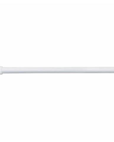 Biela tyč na sprchový záves s nastaviteľnou dĺžkou InterDesign, 127 - 221 cm